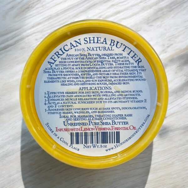 Unrefined Organic African Shea Butter - Lemon Verbena